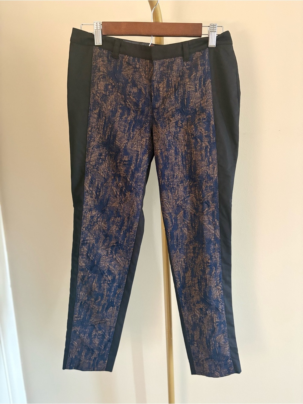 Anthropologie Cartonnier Jacquard Paneled Charlie Dress Pant